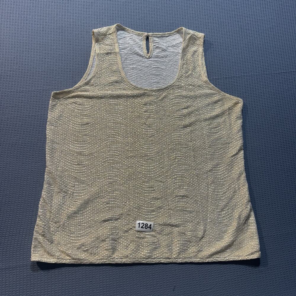 Casual Sleeveless Top‎ Women Sz M Cream Pre-Owned